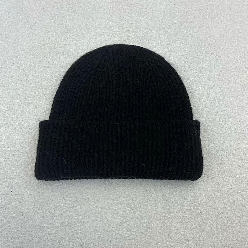 Melon Hat Men's Trend Autumn and Winter Wool Hat Student Fashion Flanged Yuppie Cold Hat Women's Brimless Knitted Hat