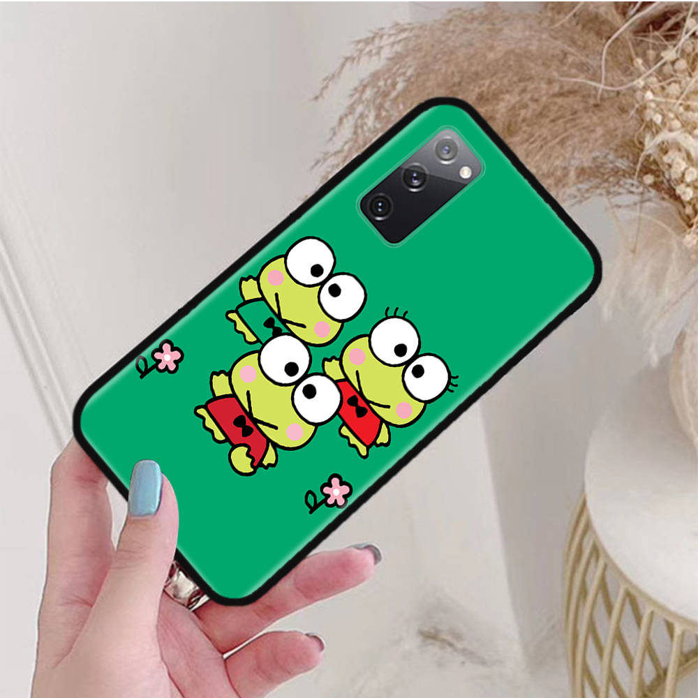 Black Case for Xiaomi Poco X6 X4 M5 M6 F5 F6 C65 C55 C50 C51 C40 Pro Redmi 14C A3X 13C 12C 11T 10A 9C Note 7 6 8A Plus L-8 Cute Keroppi