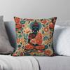 Orange Buddha Beige Brown Square Pillowcase Polyester Linen Velvet Printed Zip Decor Sofa Seater Cushion Case