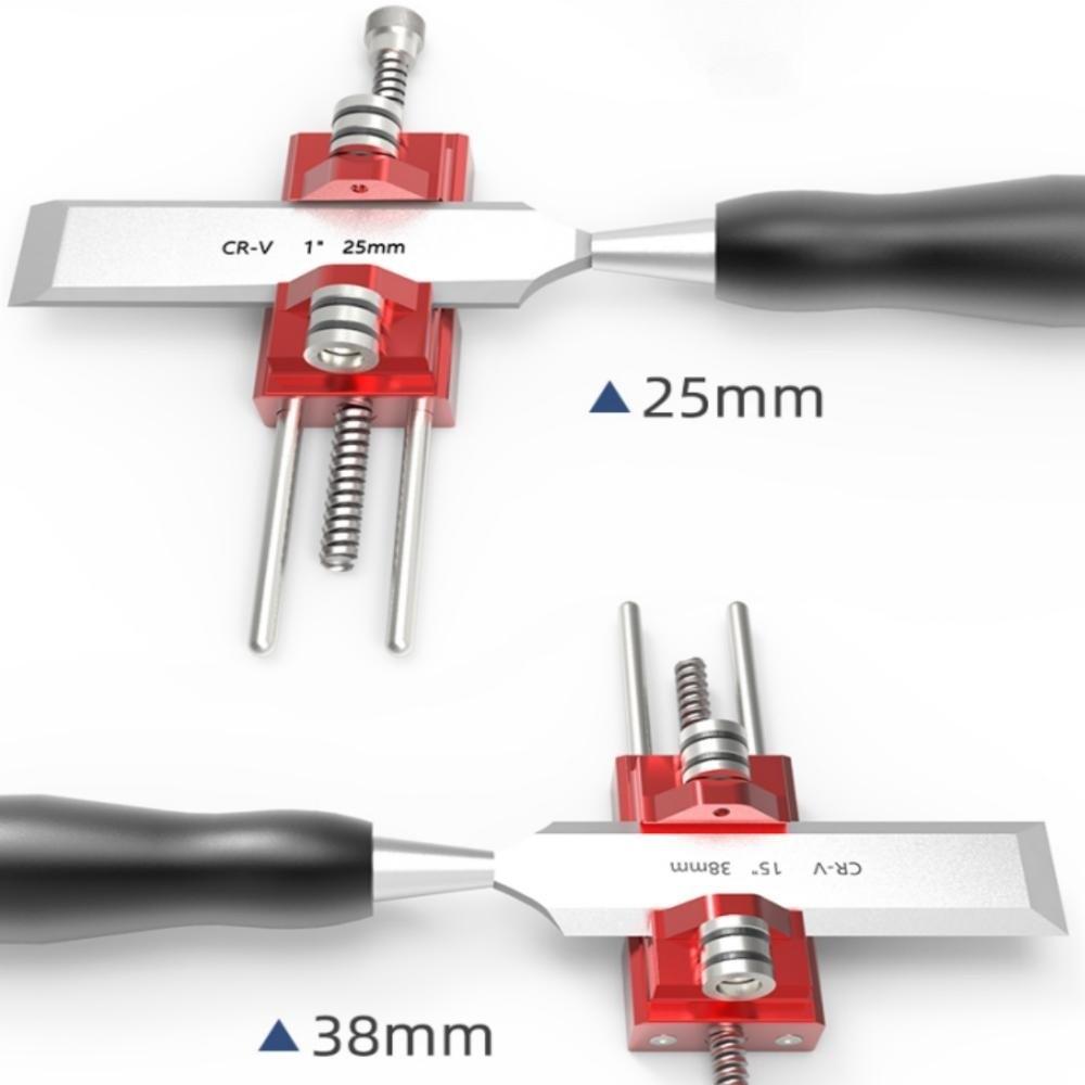 Angle Sharpener Guide Bracket - Aluminum Honing Guide Sharpening Jig for Chisels and Planes Wood Chisel Edge Sharpening Holder