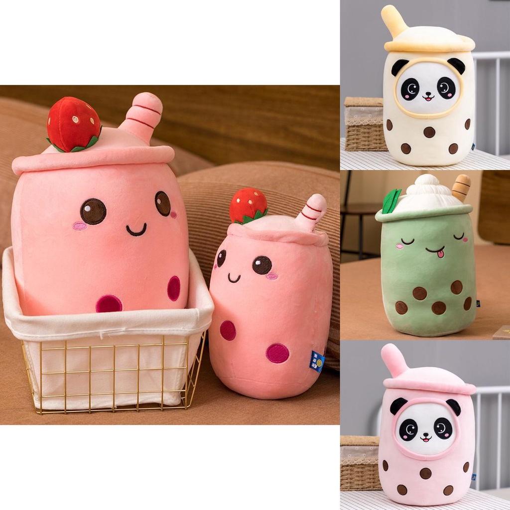 Soft Pearl Milk Tea Pillow For Girls Big Plush Toy For Sleeping And Display Coral Velvet Pp Cotton 23cm-70cm