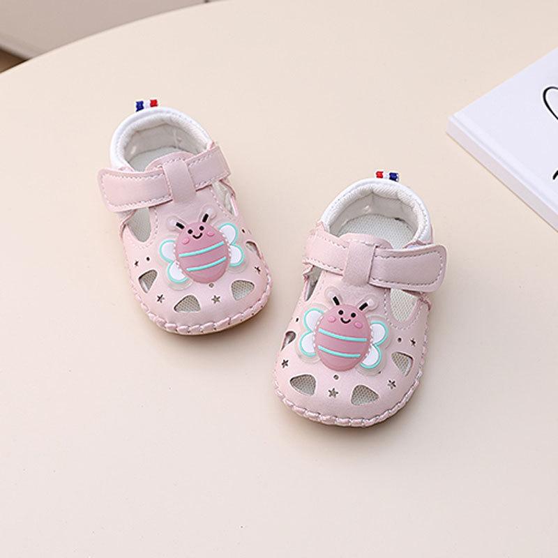 Baby Toddler Soft Sole Shoes For Summer With Magic Tape For Kids Walking Comfort