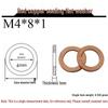 Annealed Red Copper Gasket Washer Pad for Sealing Fastener, M4-M34