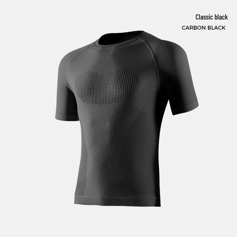 Men's Quick-Drying Seamless Compression T-Shirt - Ideal for Yoga, Cycling & Fitness