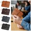 Fashion Waterproof Credit Card Bag Portable Hasp Closure Mini Coin Pocket Solid Color Wear-resistant Men's Wallet Daily Use