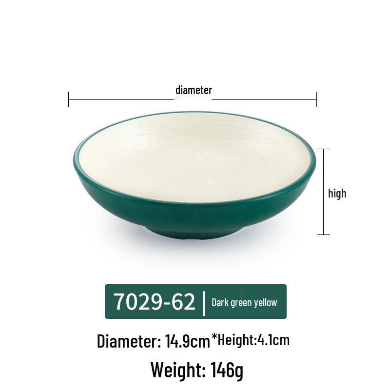 Japanese Melamine Mushroom Hat Salad Bowl: Creative Shallow Artistic Tableware for Rice, Soup, Noodles, and More