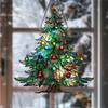 Christmas Tree Suncatcher for Window Acrylic Hanging Ornament Merry Christmas Decor for 2025 Xmas Navidad Party Supplies