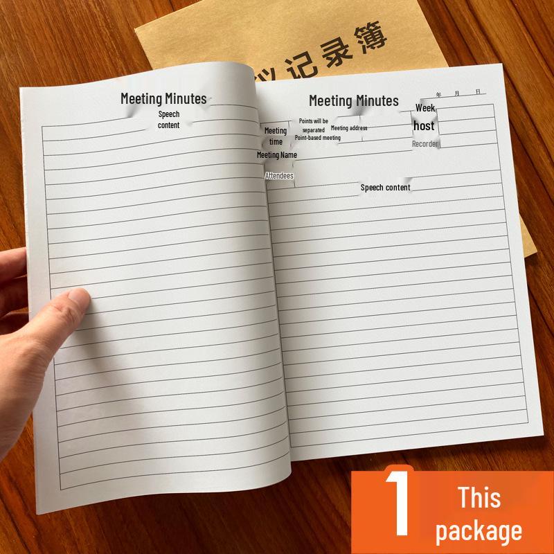 

Business Meeting Minutes Notebook No Specific Size