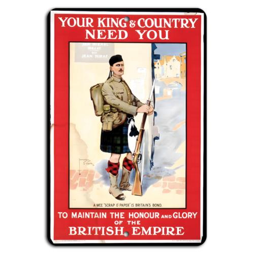 Join the Call and Glory of the British EmpireAluminumtin sign 20x30cm(7.8x11.8inch)