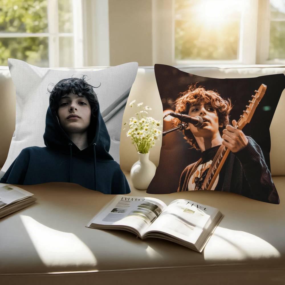 Actor FFinn COOL Wolfhard Cushion Cover Car Throw Pillow Case For Sofa Car Christmas Gift