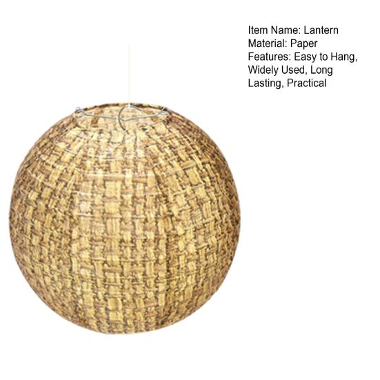 Yousheng 1/9Pcs Paper Lanterns Set Rustic Burlap Design Easy To Hang Handmade Hanging Lanterns Wedding Party Decorations