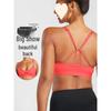 Q1R Sport-BH mit starker Stützwirkung: Damen-Yoga-BH in Nude mit Trägern, schönem Rückenausschnitt und stoßfester Unterstützung für Laufen und hochintensive Workouts