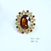 Retro Fashion Ring Creative Full Diamond Ring Adjustable Opening Ring Bohemian Ethnic Style Ring Fashion Ring