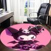 Kuromi Sanrio Office Round Area Rug,  Under Office Chairs Bedroom Living Room Home Decor a0908197