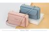 Borsa a tracolla mini da donna con doppia cerniera stile coreano - Porta telefono cellulare e portafoglio quadrato piccolo di alta gamma