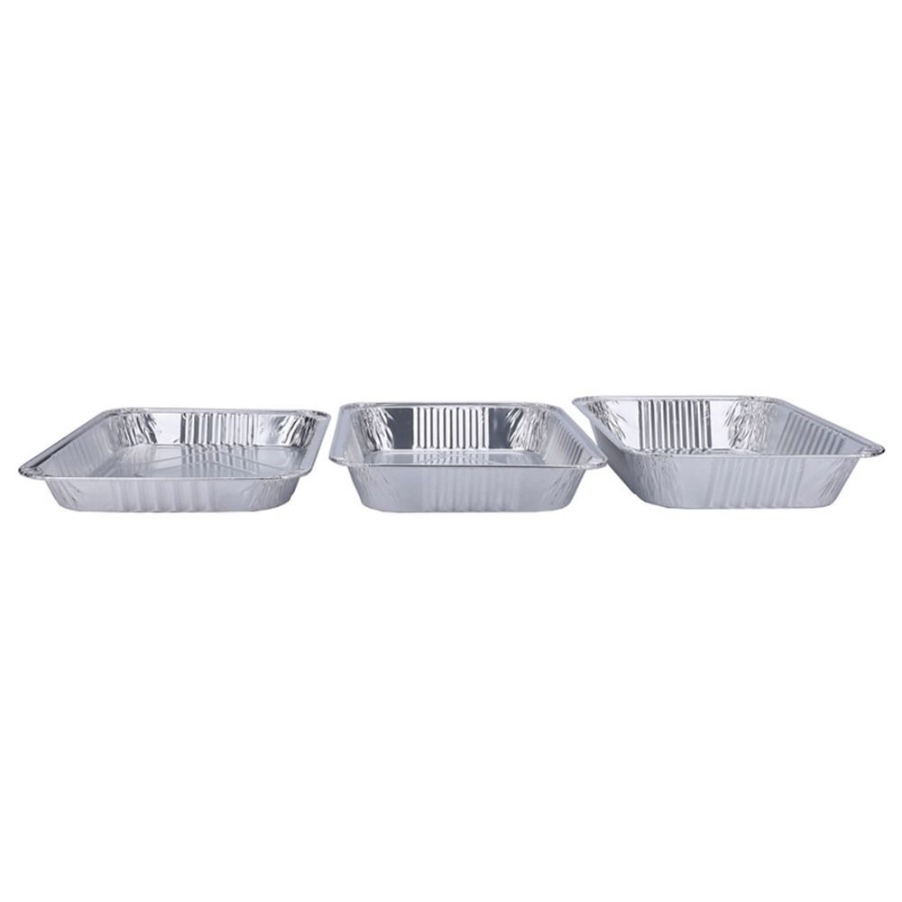 5Pcs 12 Inch Aluminum Foil Box Non-stick Baking Tray Portable Food Container  Oven BBQ Baking Tools