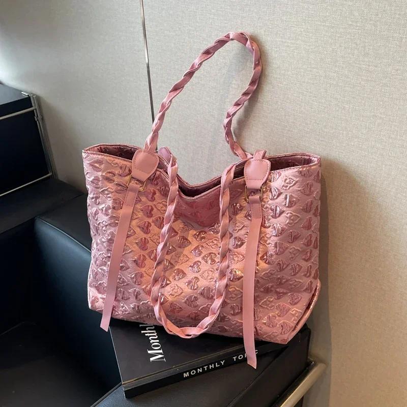 Neue Nischendesign Mode Damenhandtasche Vintage-Trend große Kapazität Tragetasche Umhängetasche