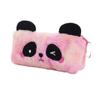 New Plush Gradient Panda Pencil Case Cute Cartoon Storage with Large Capacity Student Stationery Festival Gifts