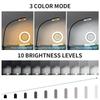 LED Desk Clip Study Lamp USB 3 Colours Adjustable Bedside Desk Night Lamp Multi-purpose Flexible Black Reading Lights