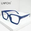  Quality Anti-Blue Light Retro Rivets Square Women Glasses Frames Fashion Optical Eyeglasses Frame Men