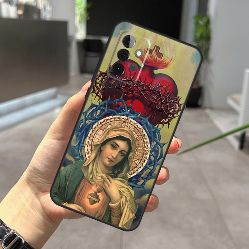 Virgin Mary Christian Case For Samsung Galaxy A56 A36 A26 A16 A06 A25 A54 A34 A14 A52 A32 A12 A13 A33 A53 A15 A35 A55