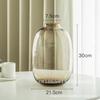 Simple Glass Vase, Living Room, Horse Drunk Wood, Hanging Clock, Hydroponic Glass Vase, Big Belly Vase, Office Ornament