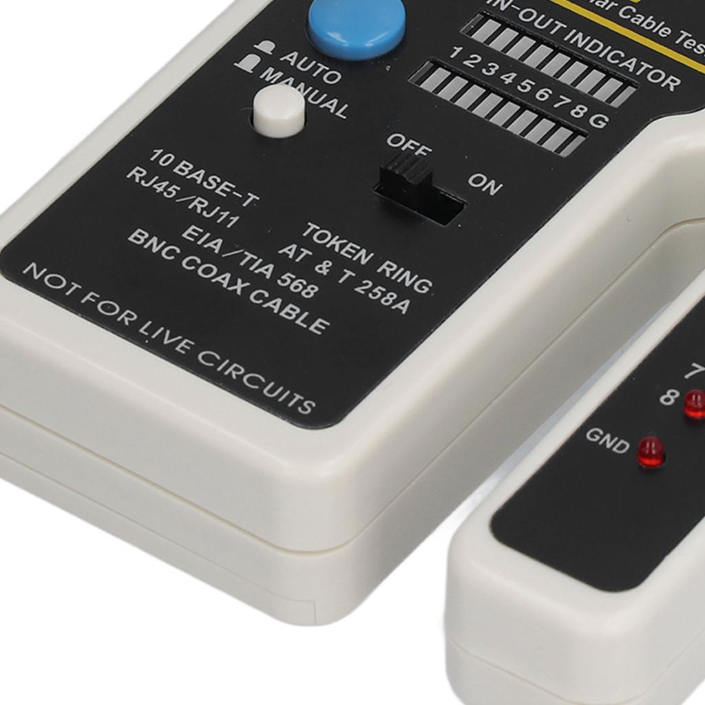 Net Cable Tester Automatic Scanning Streamlined Appearance Ergonomic Multifunction Net Cable Tester