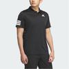 adidas Polo da Tennis 3-Stripes Asciugatura Rapida Uomo Top Nero Bianco KA8333