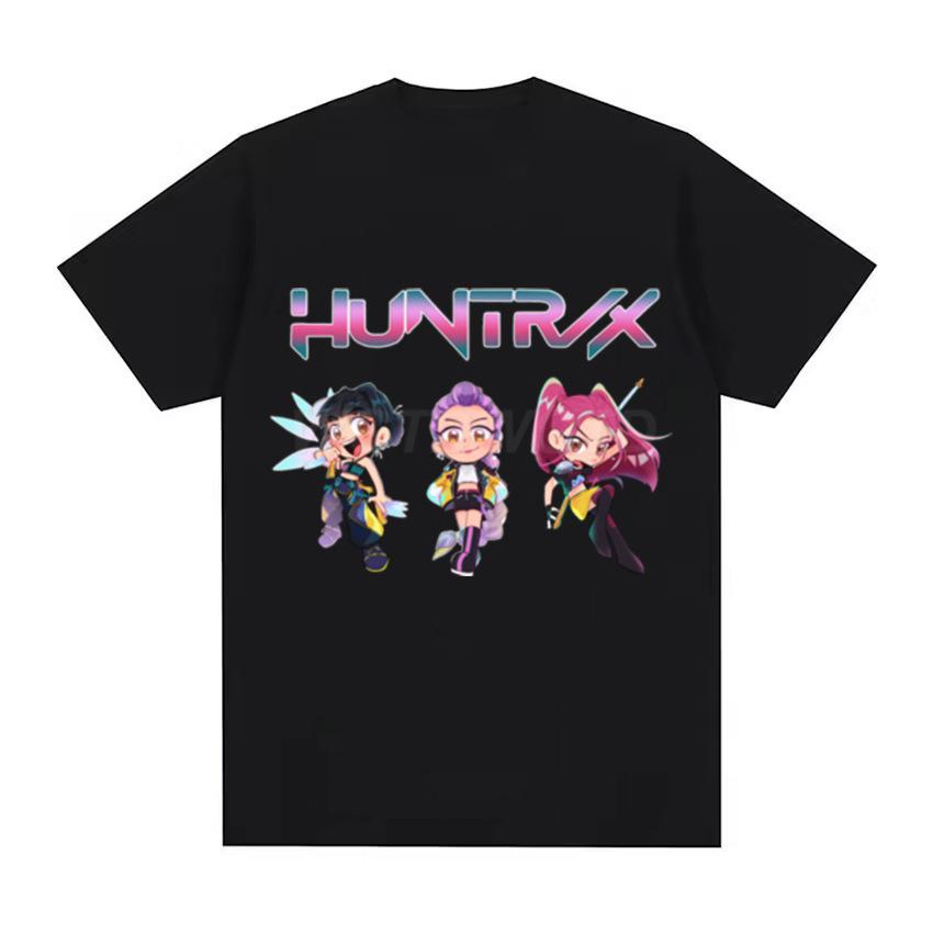 Summer Round Neck Demon Hunter Pattern 3D Printed Top Fashionable Casual Short Sleeved Children's Boy and Girl Kids Unisex T-shirts