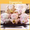 Zachte pluche schaap sleutelhanger, schattig knuffeldier, pluizig tasbedeltje