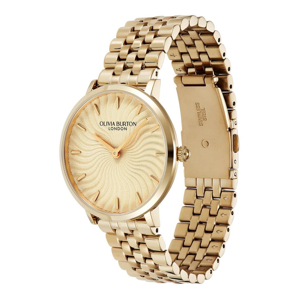 Authorized Dealer Olivia Burton Watch 24000140 Signature Radiant Sun Light Gold Tonal Sunray Gold Bracelet 35mm [OLIVIA BURTON] Women's