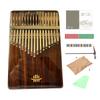 Hluru Kalimba 17Key Professional 21 Key Thumb Piano Rosewood Acacia Walnut Finger Piano Mbira For Beginner