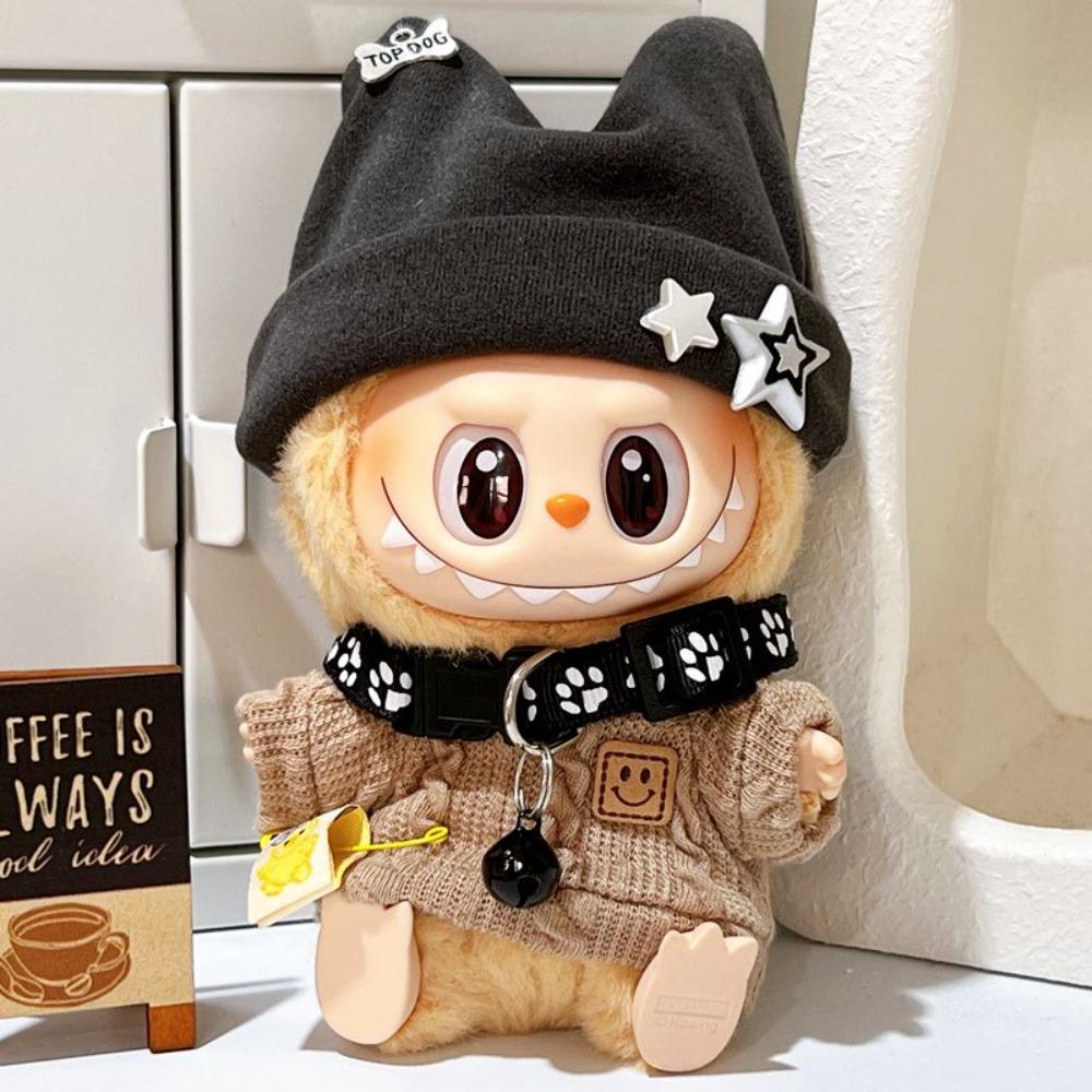 

Sweater 17cm Labubu Doll s Clothes Necklace Labubu Time Clothes Cotton Doll Accessories style 1