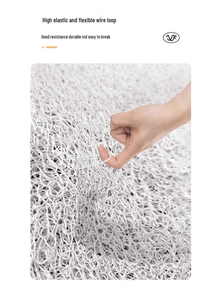 High-End American Style Entrance Door Mat - Silk Loop, Wear-Resistant, Non-Slip, Mud & Dust Removing