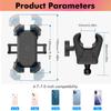 Bike Motorcycle Handlebar Phone Mount 360° Rotating Anti-slip Adjustable Cycling Cell Phone Holder Navigation Bracket