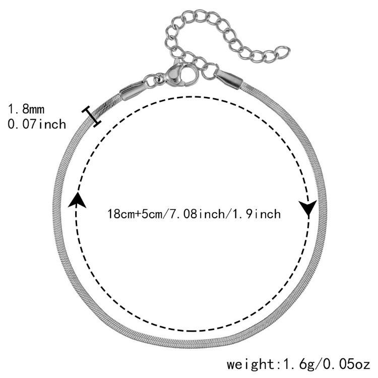 Customizable Adjustable Stainless Steel Blade Chain Bracelet