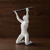 3D Printed Kneeling Pen Holder, Weightlifting Design Pen Organizer, Creative Pencil Holder for Desktop Decoration Office Home Accessories