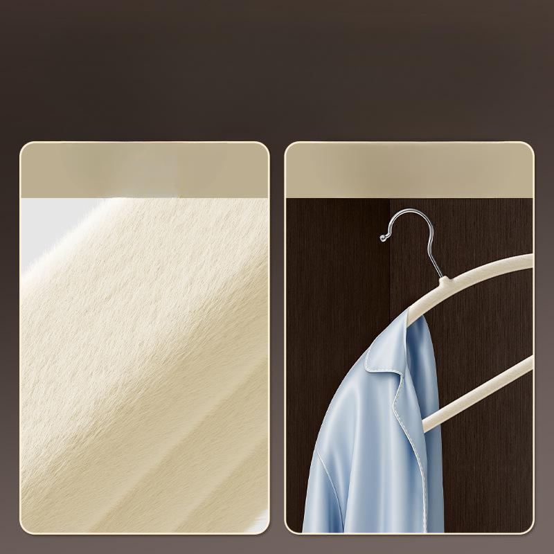 A Household Flocking Clothes Rack That Leaves No Trace and Is Anti-slip A Clothes Storage Rack That Doesn't Shed Fibers