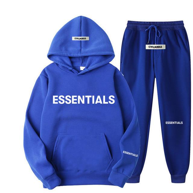 Essentiële Cross-Border Europa Hoodie & Joggingbroek Set voor Mannen & Vrouwen - Pullover met Lange Mouwen