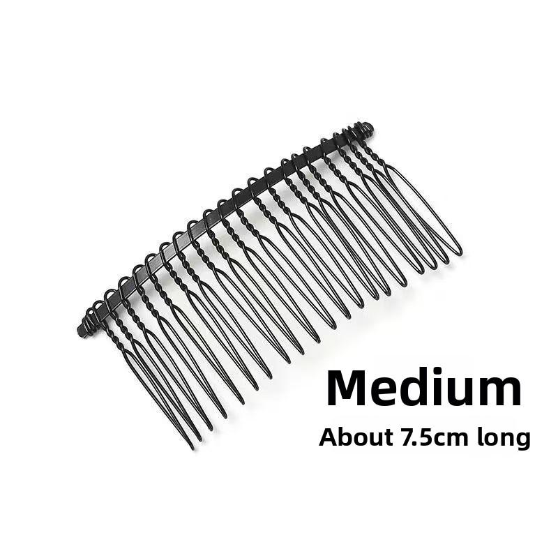 

1 шт. 40/30/20/10 зубьев черная проволочная повязка на голову вставка гребень корона для волос DIY свадебные украшения для волос ювелирные изделия декоративные 20 tooth-1PCS