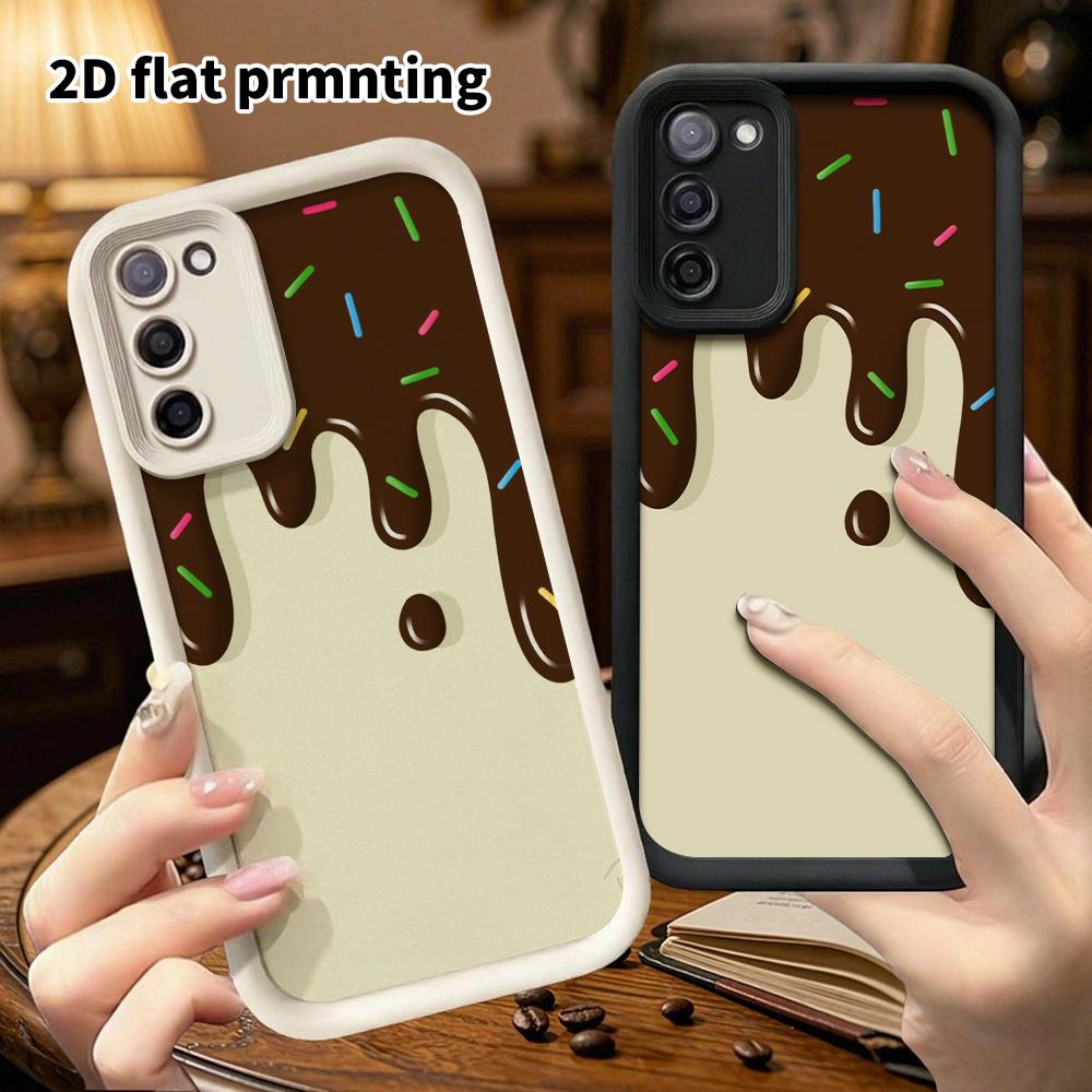Phone Case: 2D Flat Samsung Galaxy A34 A35 M05 M06 S20 S22 S21 FE Plus 5G Layered Protective Case, Cute Simple Design, Christmas and Halloween Gift