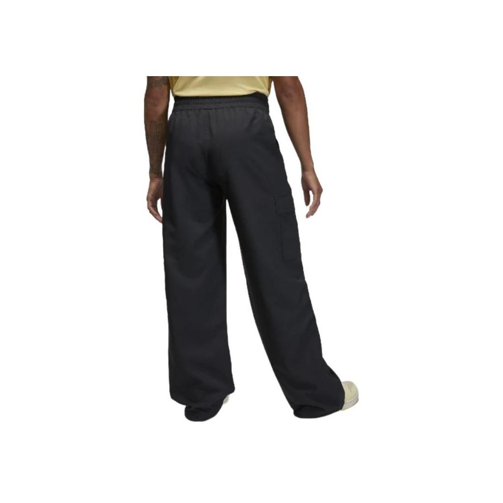 Jordan Solid Color Multi-Pocket Straight-Leg Casual Cargo Pants Women Bottoms Black DZ4437-010
