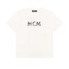 Ss23 Fitted Letter Print Round Neck Short Sleeve T-Shirt Men Tops White MFTDSMM02WG