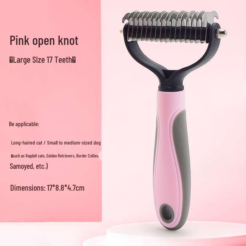 Pet Detangling & Thinning Comb for Cats & Dogs - Removes Loose Hair & Grooming Tool