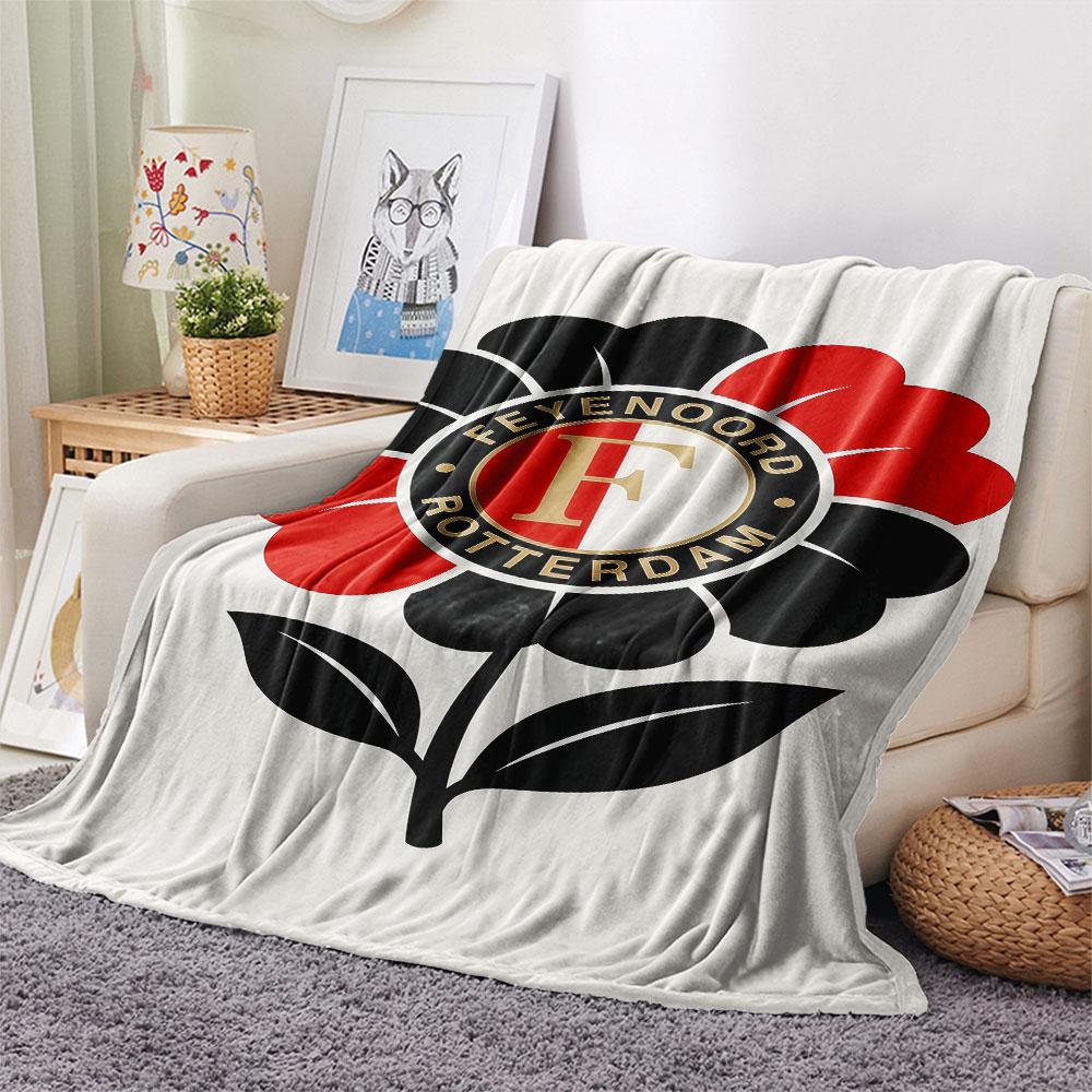 1PC Feyenoord Patterned Flannel Blanket Suitable For All Seasons for Home Decor Warmth and Comfort Gifts Holiday Present