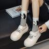 Puppy-shaped socks with wavy ears, knee socks, women's fashion socks