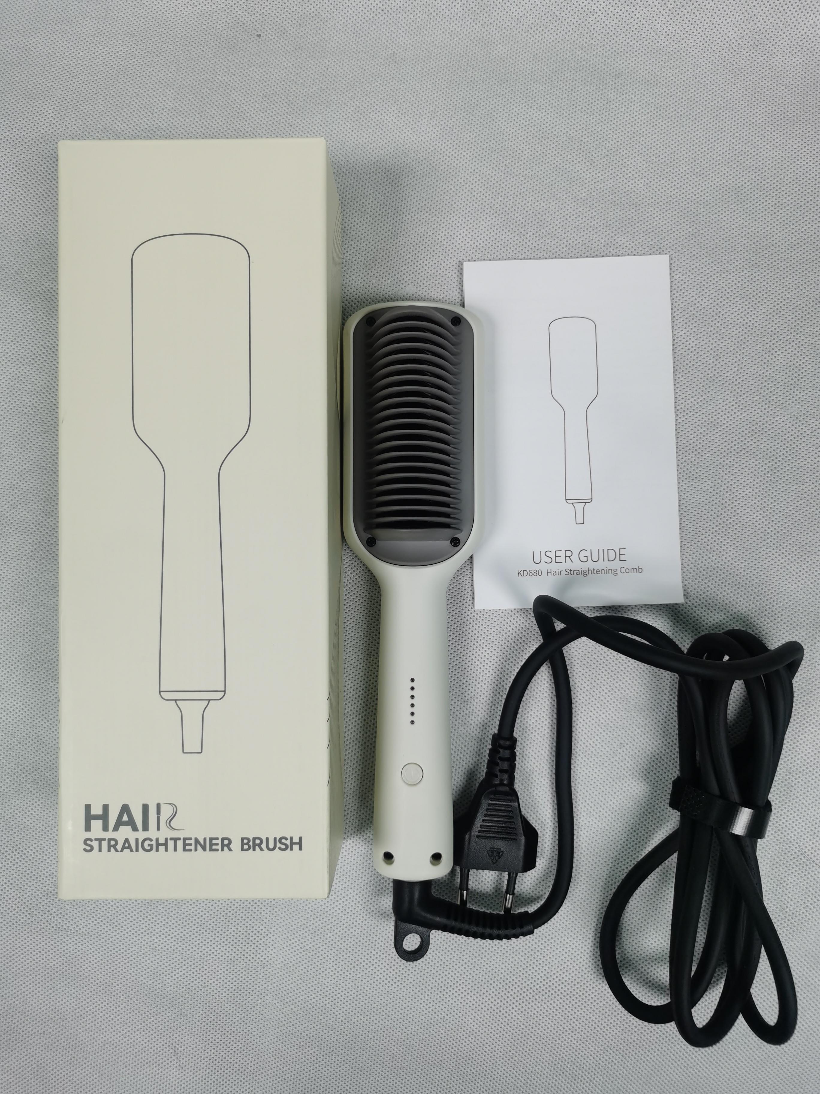 PTC Ceramic Heating High-Power Hair Comb Professional Styling Home Hair Straightening Ceramic Fast Ionic 110-120 V белый