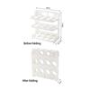 3 Layer Foldable Egg Storage Box Organizer For Refrigerator Refrigerator Side Door Kitchen Egg Organizer Holder Food Storage