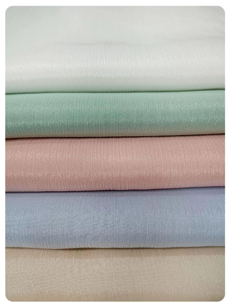 Shimmering Silk Chiffon Hanfu Skirt with Diamond Crinkled Silver Threads – Chinese Style Spring/Summer Women's Clothing Fabric