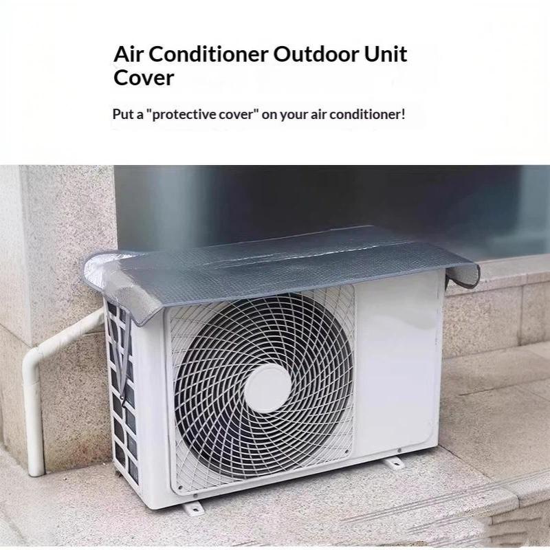 Air Conditioner Cover Outdoor Energy Saving Rainproof Cover Air Conditioner Washing Dust Prevent Sun Exposure Ac Cleaning Bag